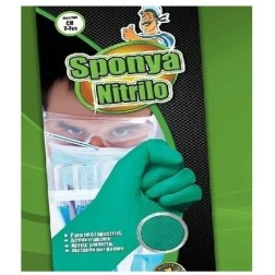 GUANTE SPONYA NITRILO VERDE No.8