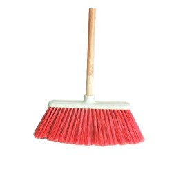 ESCOBA T/CEPILLO REYNA ROJO C/BAS.MAD.