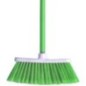 ESCOBA T/CEPILLO BRUJITA VERDE C/BAS.MET