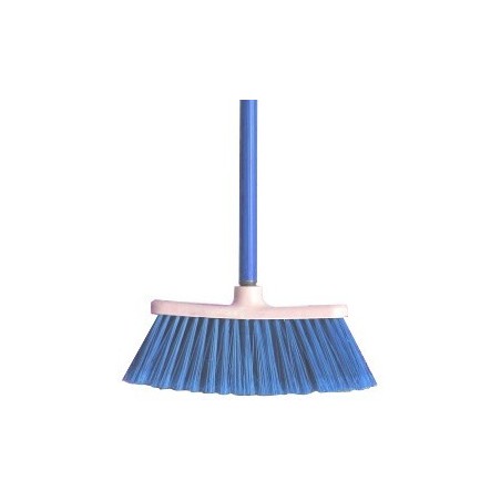 ESCOBA T/CEPILLO BRUJITA AZUL C/BAS.MET.