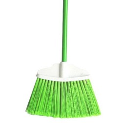 ESCOBA T/ABANICO GDE.PVC.VERDE C/BAS.MET