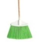 ESCOBA T/ABANICO GDE.PVC.VERDE C/BAS.MAD