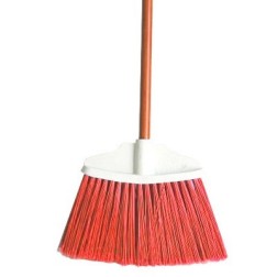 ESCOBA T/ABANICO GDE.PVC.ROJO C/BAS.MET.