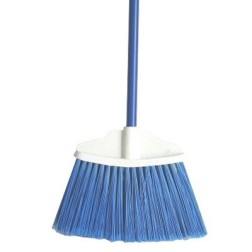 ESCOBA T/ABANICO GDE.PVC.AZUL C/BAS.MET.