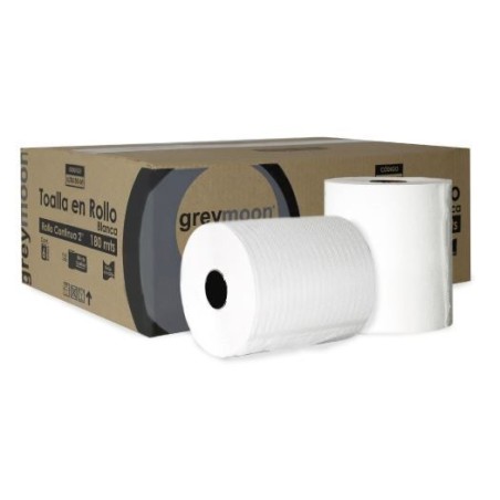 TOALLA ROLLO NAT.180M H/S C/6 GREY MOON